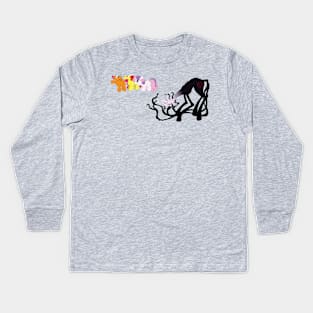 Slender Pony Kids Long Sleeve T-Shirt